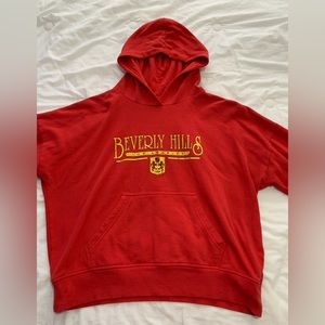 Pacsun Beverly Hills red sweatshirt